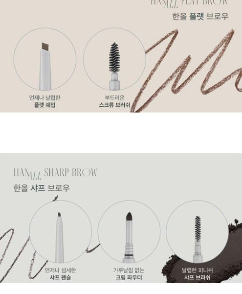 Chì Kẻ Mày Romand Han All Flat Brow