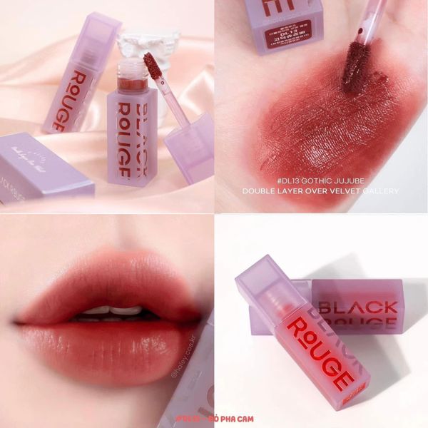 Son Kem Black Rouge Double Layer Over Velvet ver 1 + Ver 2 [DL05 - DL14 - DL09]