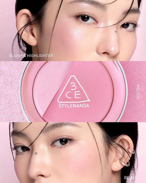 Phấn Má Hồng 3CE Blushlighter Lazy Talk- Slick - Early Now - Middle Hype - What If - Beige Hour -Coral Flush