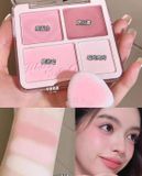 Phấn Má Hồng Và Phấn Bắt Sáng 4 Ô Judydoll Blush Highlighter Palette 9g 