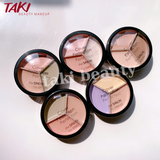 [HỘP TRÒN] Che Khuyết Điểm The Saem Cover Perfection Triple Pot Concealer