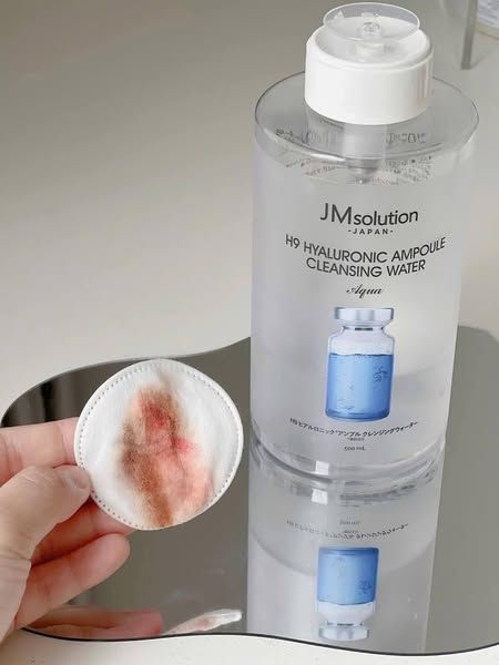 Tẩy Trang Jmsolution H9 Hyaluronic Ampoule / Derma Care Centella Cleansing Water Clear