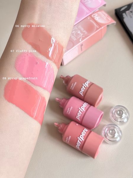 Má Hồng Kem Peripera Syrupy Tok Cheek Mịn Bóng 9g