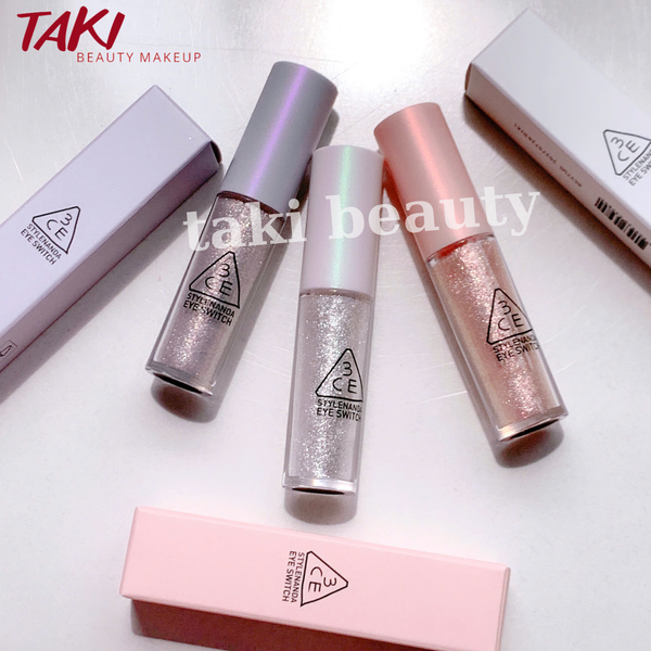 Nhũ Mắt Lấp Lánh 3CE Eye Switch Petal - Dalsegno - stuck- Double Note - Throbing - PINK SHEEN- ICY WHITE- STARRY BLUE