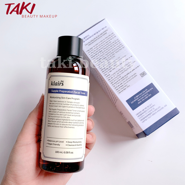 Nước Hoa Hồng Klairs Supple Preparation Unscented + Facial Toner 30ml - 180ml
