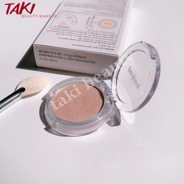 Phấn Bắt Sáng Peripera Ink Pure Glory Highlighter 3g [ Tặng Kèm Cọ]