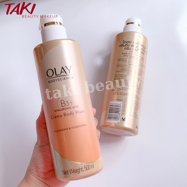 [THÁI LAN] Sữa Tắm OLAY B3+ Siêu Dưỡng Trắng Da, Cấp Ẩm Và Đàn Hồi Cho Da - Chai 500ml