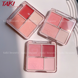 Phấn Má Hồng Và Phấn Bắt Sáng 4 Ô Judydoll Blush Highlighter Palette 9g