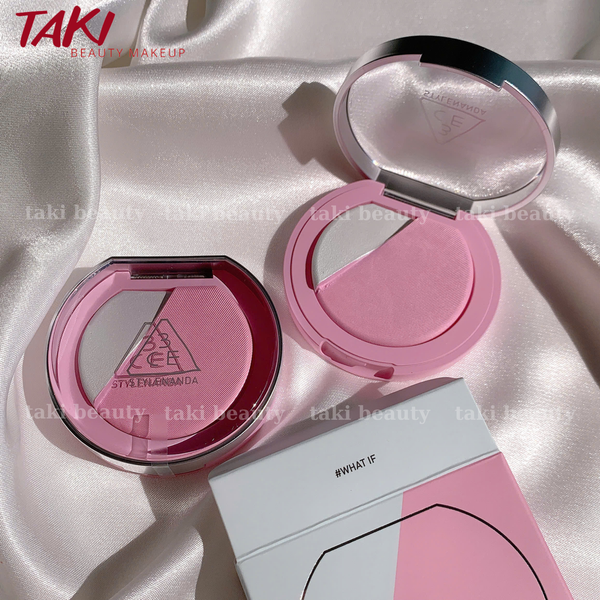 Phấn Má Hồng 3CE Blushlighter Lazy Talk- Slick - Early Now - Middle Hype - What If - Beige Hour -Coral Flush