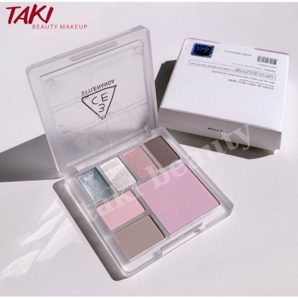 [NEW]  Bảng Màu Mắt - Bắt Sáng - Má Hồng- Tạo Khối Đa Năng 7 Ô 3ce All Rounder Face Palette