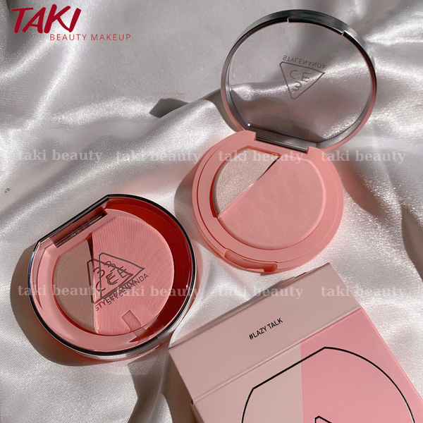 Phấn Má Hồng 3CE Blushlighter Lazy Talk- Slick - Early Now - Middle Hype - What If - Beige Hour -Coral Flush