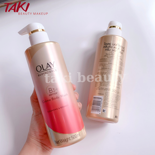 [THÁI LAN] Sữa Tắm OLAY B3+ Siêu Dưỡng Trắng Da, Cấp Ẩm Và Đàn Hồi Cho Da - Chai 500ml
