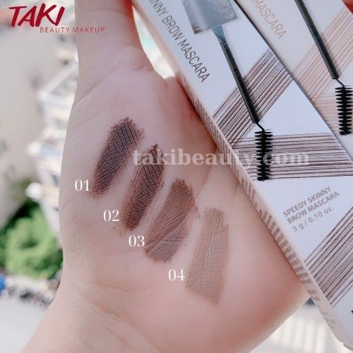 Mascara Lông Mày Peripera Ink Speedy Skinny Browcara màu [01- 02- 03- 04- 05]