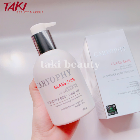 Kem Dưỡng Thể Trắng Nâng Tông Da Caryophy Glass Skin In Shower Body Tone-Up Cream 300g