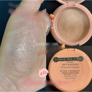 Phấn Bắt Sáng 3CE Glow Beam Highlighter 8.5g- [Rear Side- Take A Moment- Go To Show] (Hộp Tròn)
