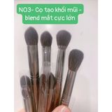  [Cọ Lẻ Đủ Loại] Cọ Trang Điểm Lông Thú Thân Gỗ Lớn- Nhỏ [Khối - Má Hồng - Môi - Mắt] 