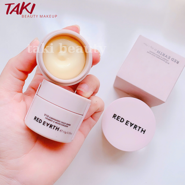 Kem lót red earth V10 energised face base primer and moisturizer 15g - 50g