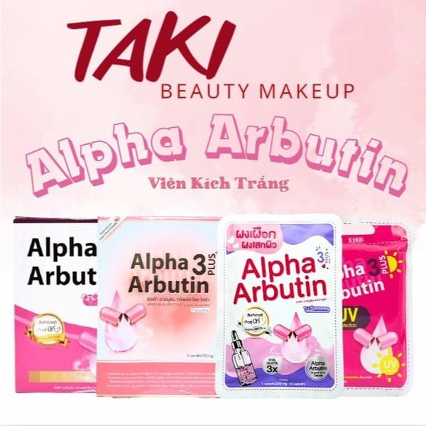 Viên Kích Trắng Alpha Arbutin 3 Plus Ngày và Đêm