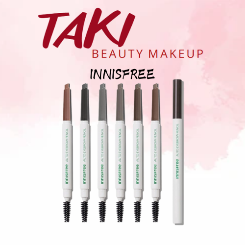 [ Mẫu Mới]Chì Kẻ Mày 2 Đầu Innisfree Auto Eyebrow Pencil [ 04- 05- 06]