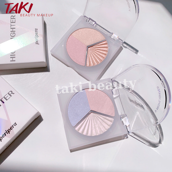 Phấn Bắt Sáng Peripera Ink Pure Glory Highlighter 3g [ Tặng Kèm Cọ]