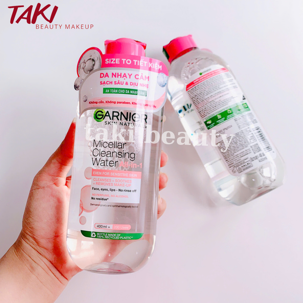 Nước Tẩy Trang Garnier Skinactive 400ml- Nhiều Màu (Pháp)