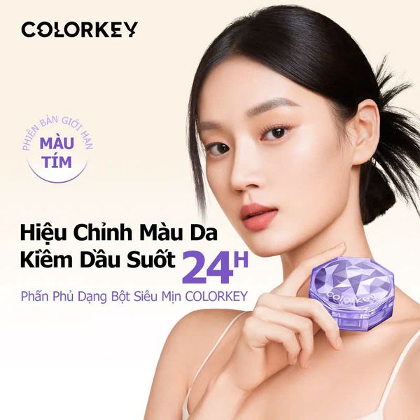 Phấn Phủ Dạng Bột Kiềm Dầu Colorkey 8g