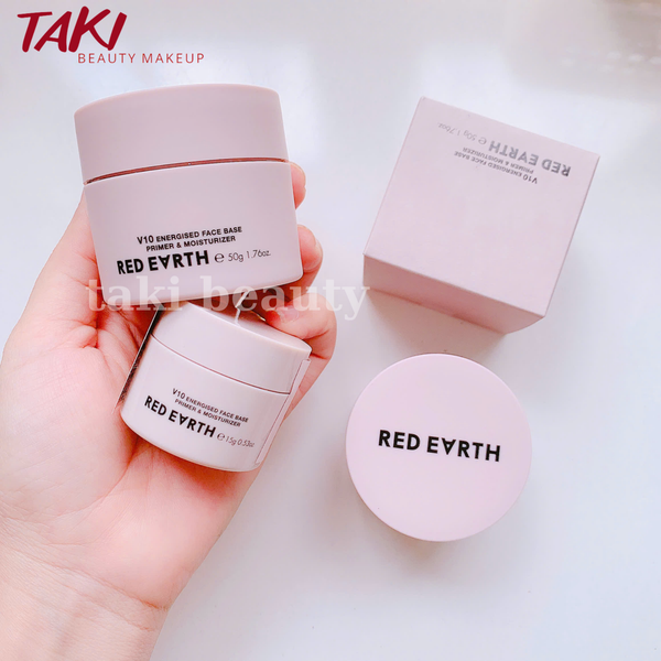Kem lót red earth V10 energised face base primer and moisturizer 15g - 50g