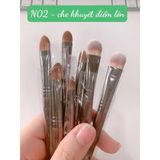  [Cọ Lẻ Đủ Loại] Cọ Trang Điểm Lông Thú Thân Gỗ Lớn- Nhỏ [Khối - Má Hồng - Môi - Mắt] 