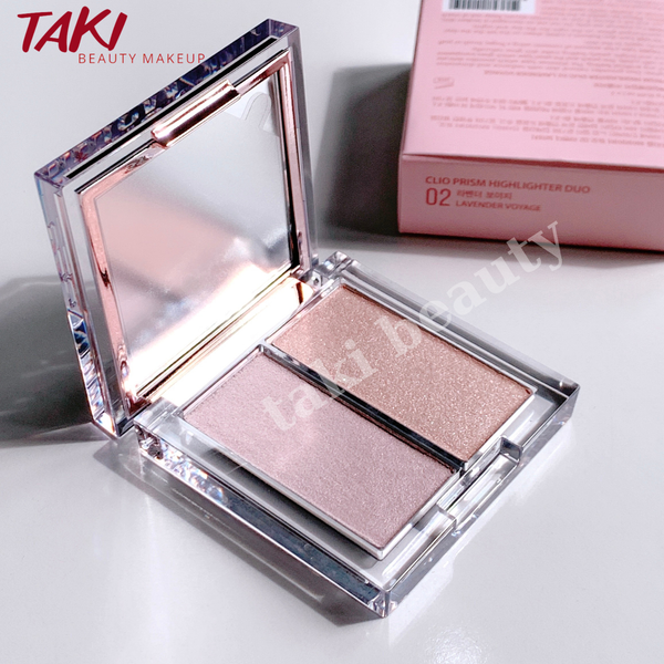 Phấn Bắt Sáng Siêu Mịn CLIO Prism Air Highlighter 7g 01 gold sheer + 02 Fairy Pink