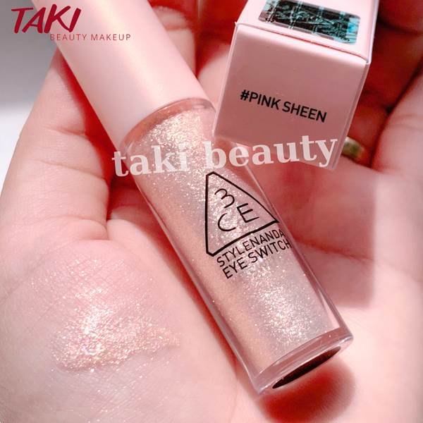 Nhũ Mắt Lấp Lánh 3CE Eye Switch Petal - Dalsegno - stuck- Double Note - Throbing - PINK SHEEN- ICY WHITE- STARRY BLUE