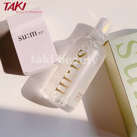 [ Tem LG ] Nước Tẩy Trang Dịu Nhẹ SUM37 Skin Saver Essential Pure Cleansing Water 400ml + tặng bông tẩy trang 40 miếng
