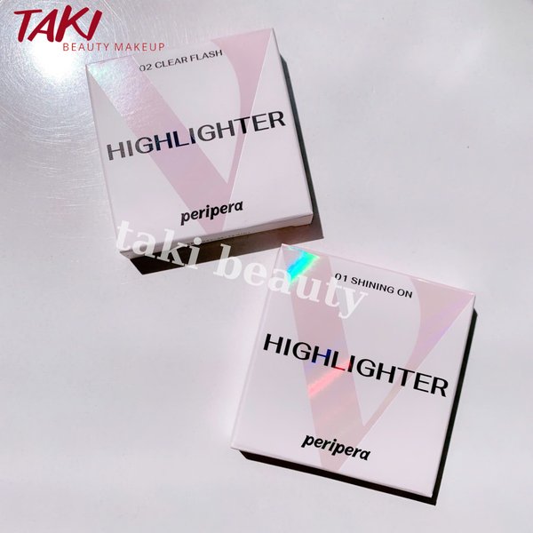Phấn Bắt Sáng Peripera Ink Pure Glory Highlighter 3g [ Tặng Kèm Cọ]