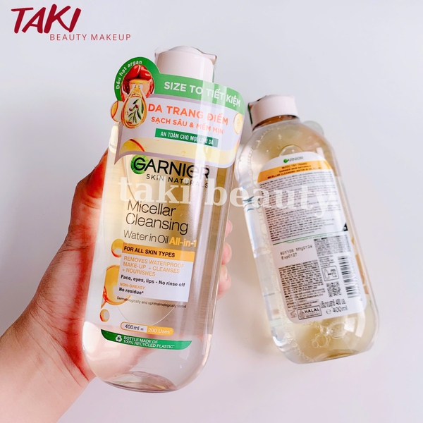 Nước Tẩy Trang Garnier Skinactive 400ml- Nhiều Màu (Pháp)
