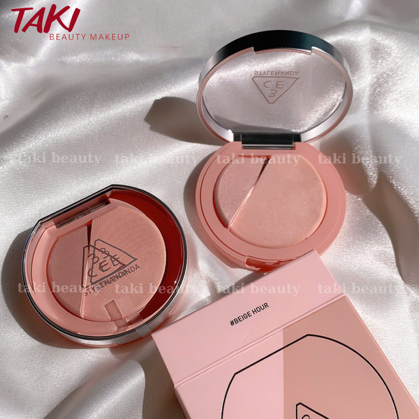 Phấn Má Hồng 3CE Blushlighter Lazy Talk- Slick - Early Now - Middle Hype - What If - Beige Hour -Coral Flush