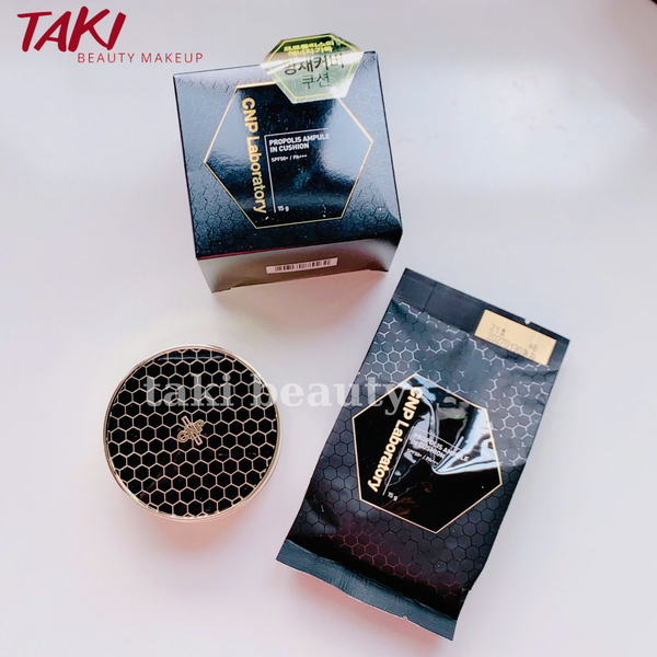 Phấn Nước CNP Laboratory Propolis Ampule In Cushion SPF50+/ PA+++ 15g KÈM lõi #TONE 21