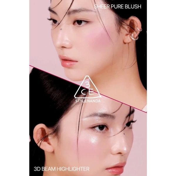 Phấn Má Hồng 3CE Blushlighter Lazy Talk- Slick - Early Now - Middle Hype - What If - Beige Hour -Coral Flush
