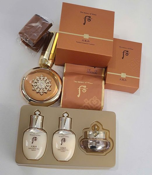 [Kèm Lõi và Cọ ] Set Phấn Nước Tái Sinh Whoo Cheongidan Radiant Essence Cushion SPF50+/PA+++ 15gx2 [ Tem LG ]