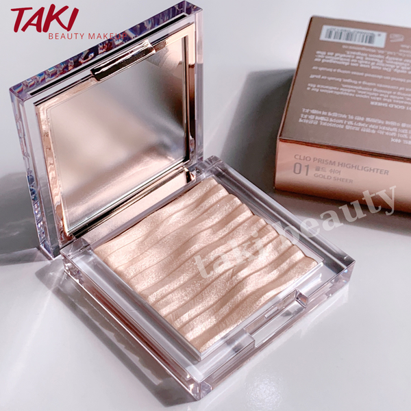 Phấn Bắt Sáng Siêu Mịn CLIO Prism Air Highlighter 7g 01 gold sheer + 02 Fairy Pink