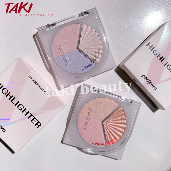 Phấn Bắt Sáng Peripera Ink Pure Glory Highlighter 3g [ Tặng Kèm Cọ]