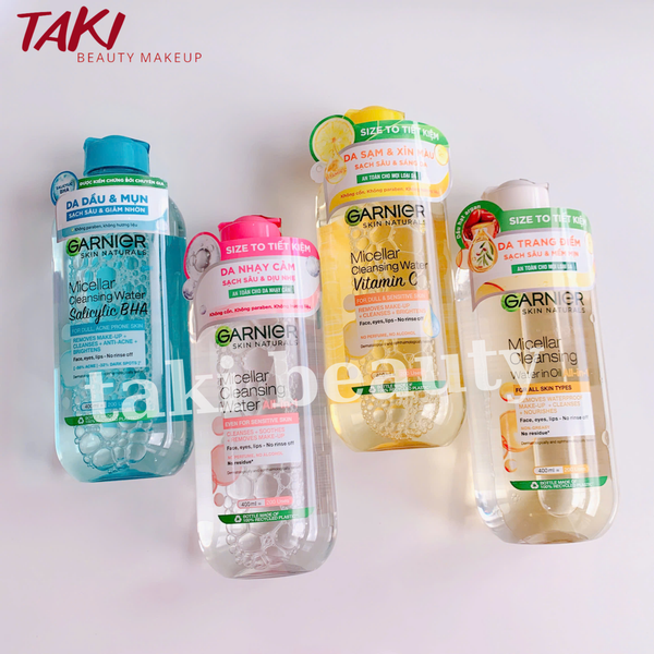 Nước Tẩy Trang Garnier Skinactive 400ml- Nhiều Màu (Pháp)