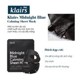 Mặt Nạ Dear Klairs Dưỡng Ẩm Và Làm Mịn Da Rich Moist Soothing Tencel Sheet Mask 25ml
