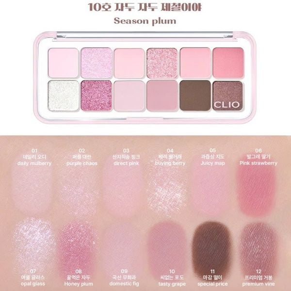 [MẪU MỚI] Màu Mắt 12 ô Clio Pro Air