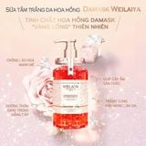  Sữa Tắm Trắng Da Weilaiya Niacinamide & Perfume Rose Whitening Shower Gel 450ml 