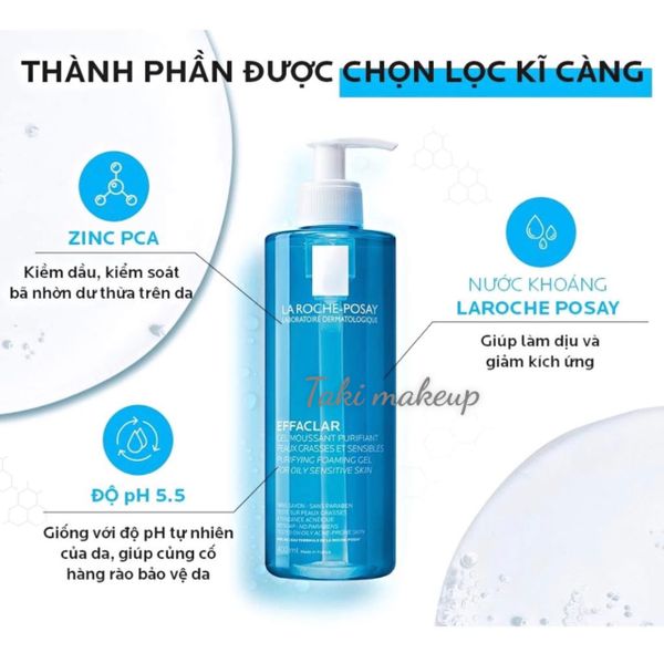 Sữa Rửa Mặt Laroche Posay Effaclar 50ML - 200ML - 400ML