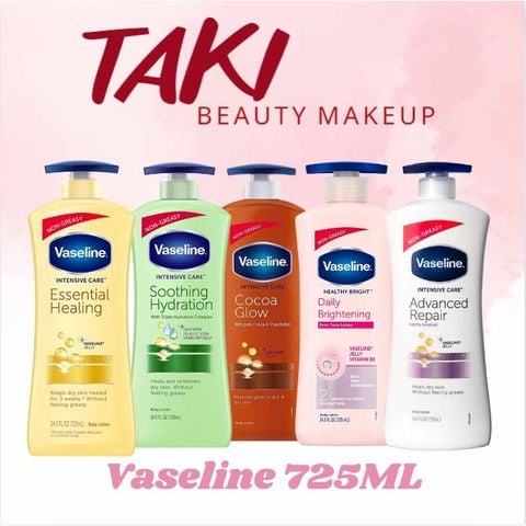 Dưỡng Thể Vaseline Body Lotion 725ml Mẫu mới - 4X - 24x - 10x perfect young 10 in 1 350ml