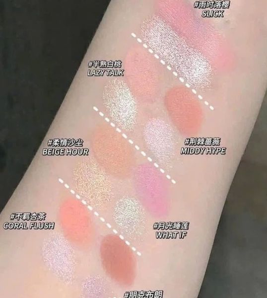 Phấn Má Hồng 3CE Blushlighter Lazy Talk- Slick - Early Now - Middle Hype - What If - Beige Hour -Coral Flush