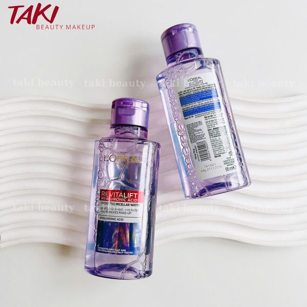 Nước Tẩy Trang Làm Sạch Dưỡng Ẩm L'oreal RevitaLift Crystal / Hyaluronic Acid 95ML