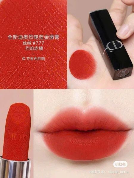 [MẪU MỚI 2024] SON DIOR ROUGE VELVET FINISH FULLSIZE NẮP NAM CHÂM