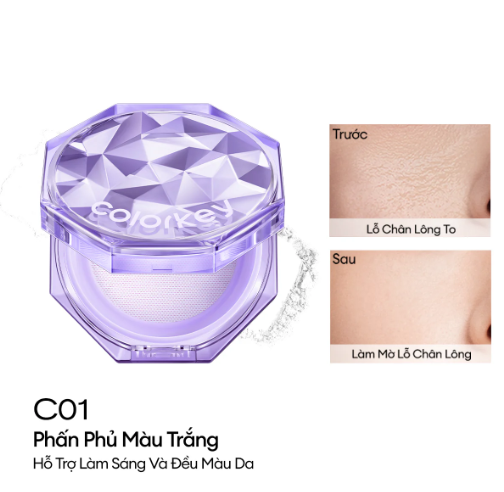 Phấn Phủ Dạng Bột Kiềm Dầu Colorkey 8g