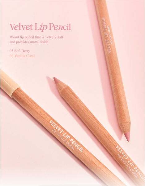 Chì Kẻ Viền Môi Clio Velvet Lip Pencil Kèm Gọt Chì Tặng Kèm Đồ Gọt 1.45g